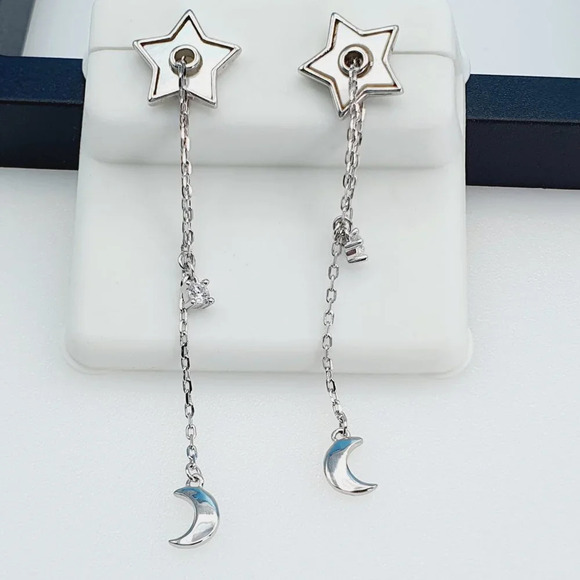 "925 Sterling Silver Cubic Zirconia Earrings, UU1P6A6114 - Picture 8 of 8